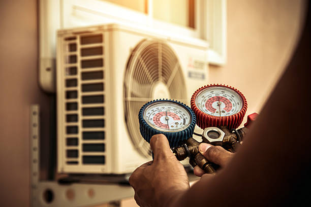 Professional Hvac technician working in Clear Lake, MN